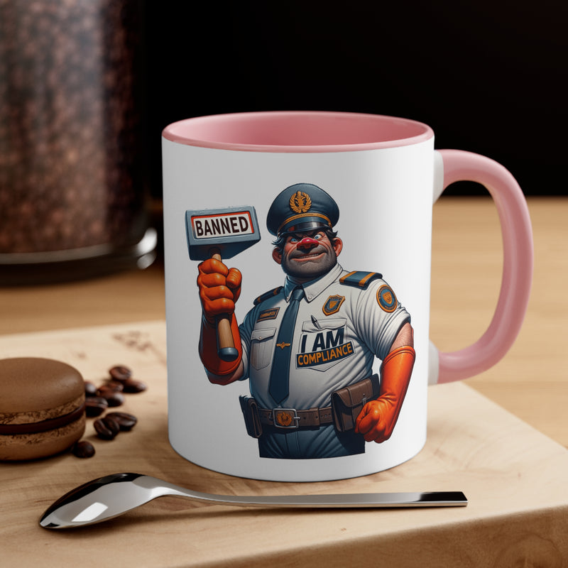 "Compliance Officer" Accent Coffee Mug, 11oz