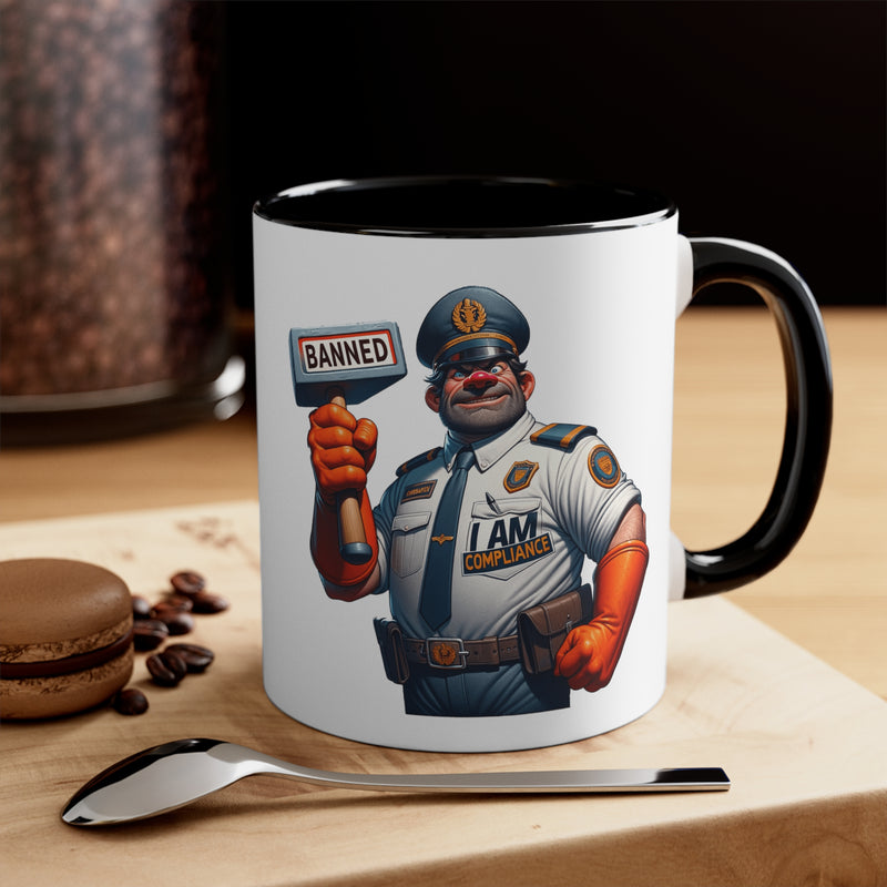 "Compliance Officer" Accent Coffee Mug, 11oz