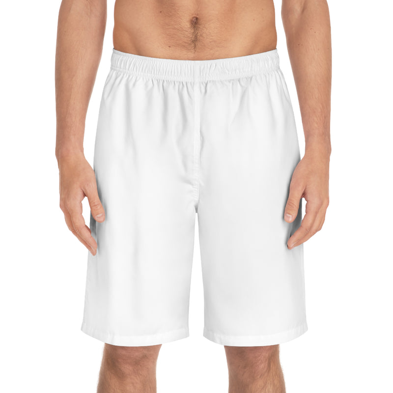 Men's Board Shorts - White
