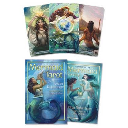Mermaid tarot deck & book by Leeza Robertson