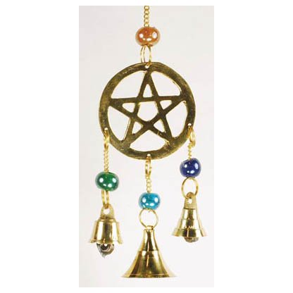 Three Bell Pentagram wind chime