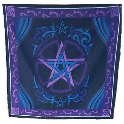 36" x 36" Pentagram altar cloth - Skull & Barrel Co.