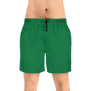 Men's Mid-Length Swim Shorts - Dark Green