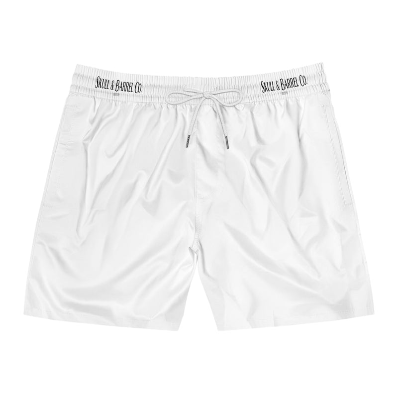 Men's Mid-Length Swim Shorts - White