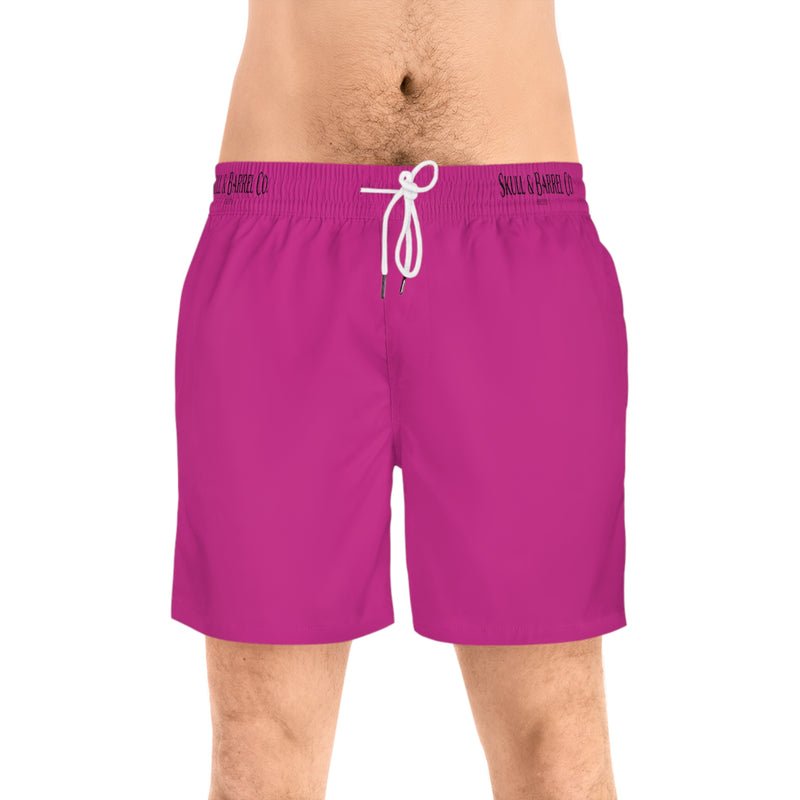 Men's Mid-Length Swim Shorts - Pink