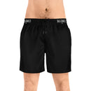 Men's Mid-Length Swim Shorts - Black