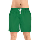 Men's Mid-Length Swim Shorts - Dark Green