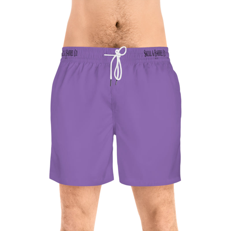 Men's Mid-Length Swim Shorts - Light Purple