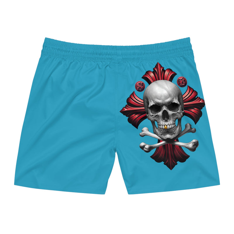 Men's Mid-Length Swim Shorts - Turquoise