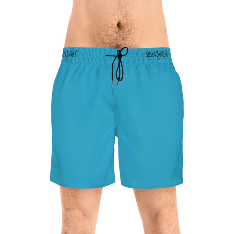 Men's Mid-Length Swim Shorts - Turquoise