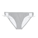 "Skull & Barrel" Base Light Grey - Black Logo - Loop Tie Side Bikini Bottom (AOP)