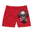Men's Mid-Length Swim Shorts - Dark Red