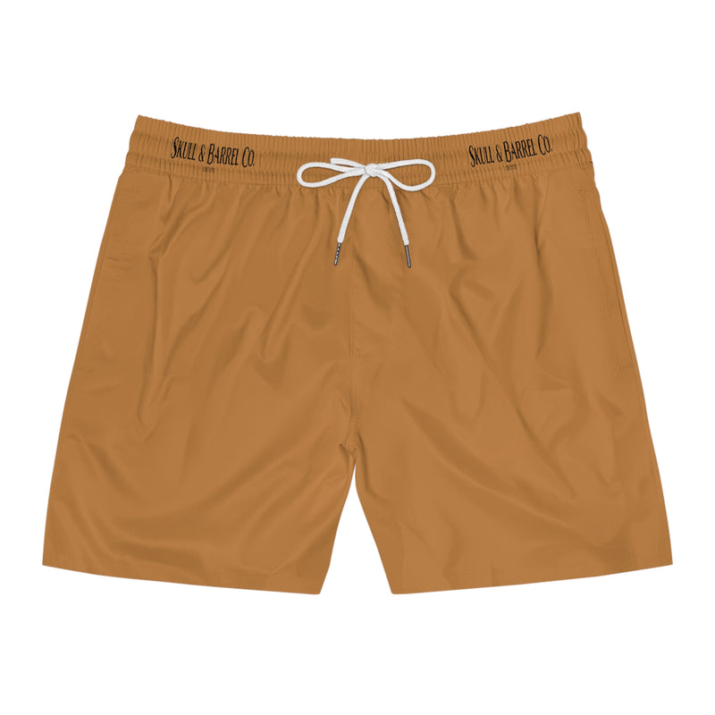 Men's Mid-Length Swim Shorts - Light Brown