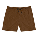 Men's Mid-Length Swim Shorts - Brown