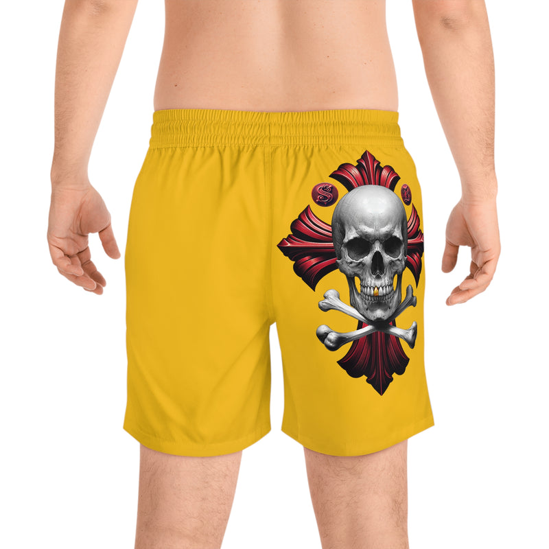 Men's Mid-Length Swim Shorts - Yellow