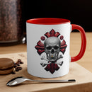 "Skull & Barrel" Accent Coffee Mug, 11oz