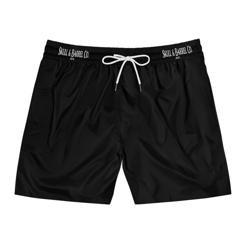 Men's Mid-Length Swim Shorts - Black