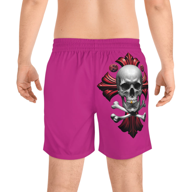 Men's Mid-Length Swim Shorts - Pink