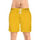Men's Mid-Length Swim Shorts - Yellow