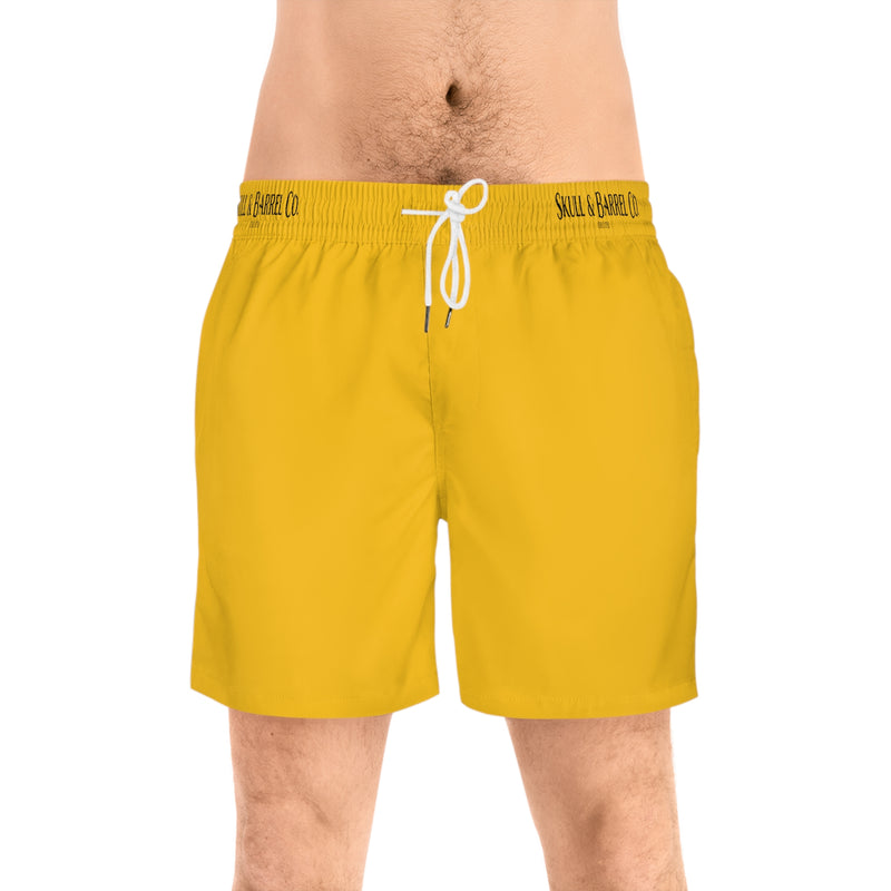 Men's Mid-Length Swim Shorts - Yellow