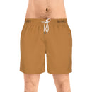 Men's Mid-Length Swim Shorts - Light Brown