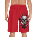 Men's Board Shorts - Dark Red