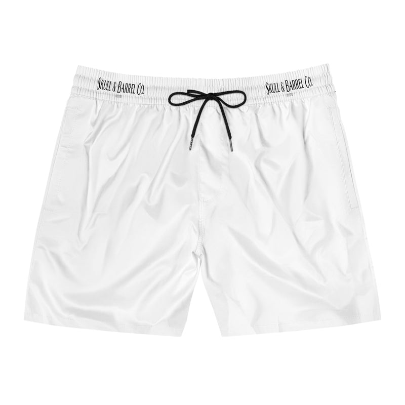 Men's Mid-Length Swim Shorts - White