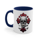 "Skull & Barrel" Accent Coffee Mug, 11oz