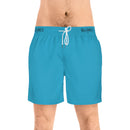 Men's Mid-Length Swim Shorts - Turquoise