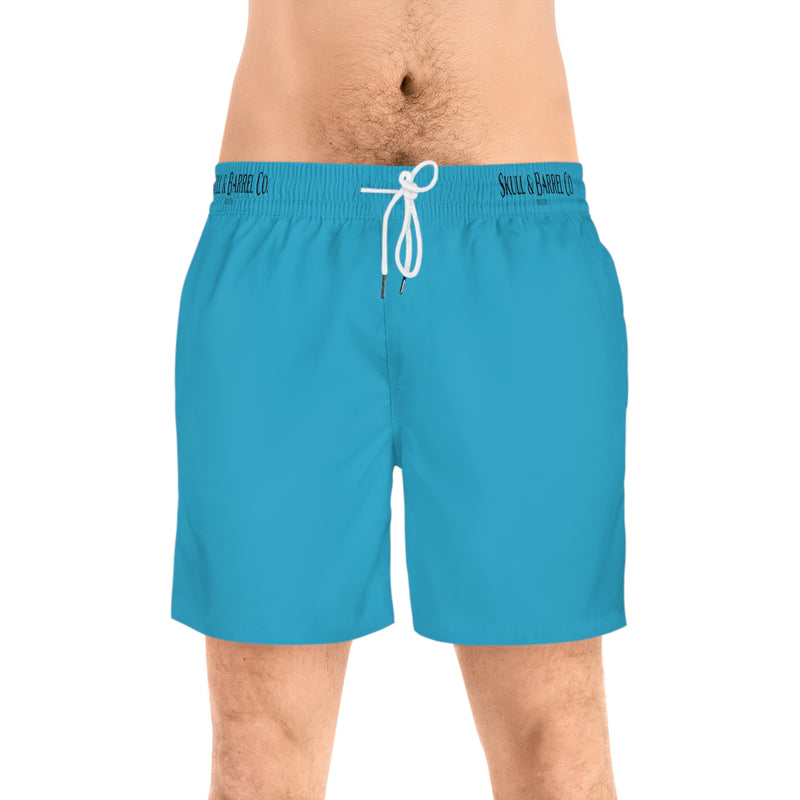 Men's Mid-Length Swim Shorts - Turquoise