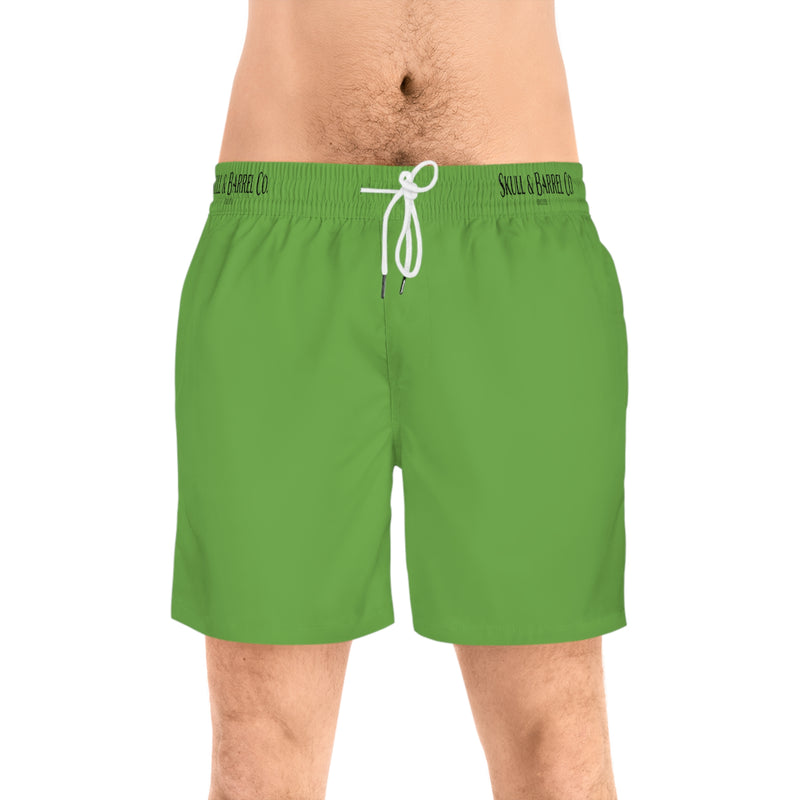 Men's Mid-Length Swim Shorts - Green