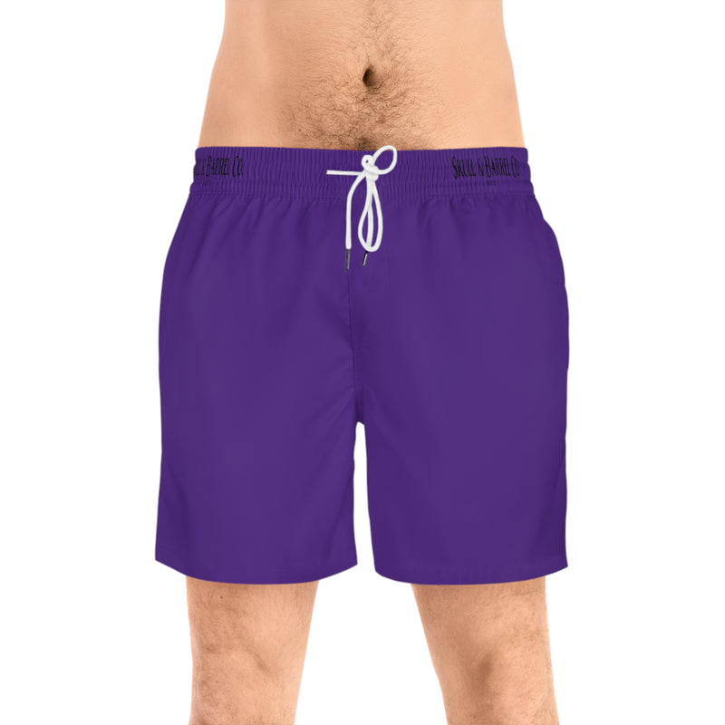 Men's Mid-Length Swim Shorts - Purple