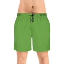 Men's Mid-Length Swim Shorts - Green