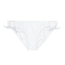 "Skull & Barrel" Base White - Black Logo - Loop Tie Side Bikini Bottom (AOP)