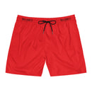 Men's Mid-Length Swim Shorts - Red