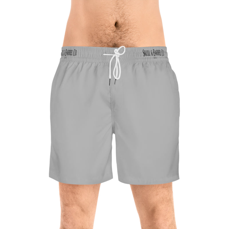 Men's Mid-Length Swim Shorts - Light Grey