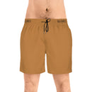 Men's Mid-Length Swim Shorts - Light Brown