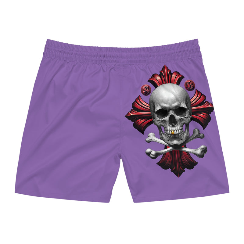 Men's Mid-Length Swim Shorts - Light Purple