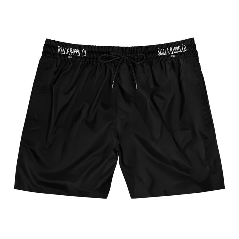 Men's Mid-Length Swim Shorts - Black