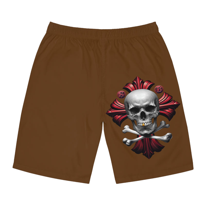 Men's Board Shorts - Brown