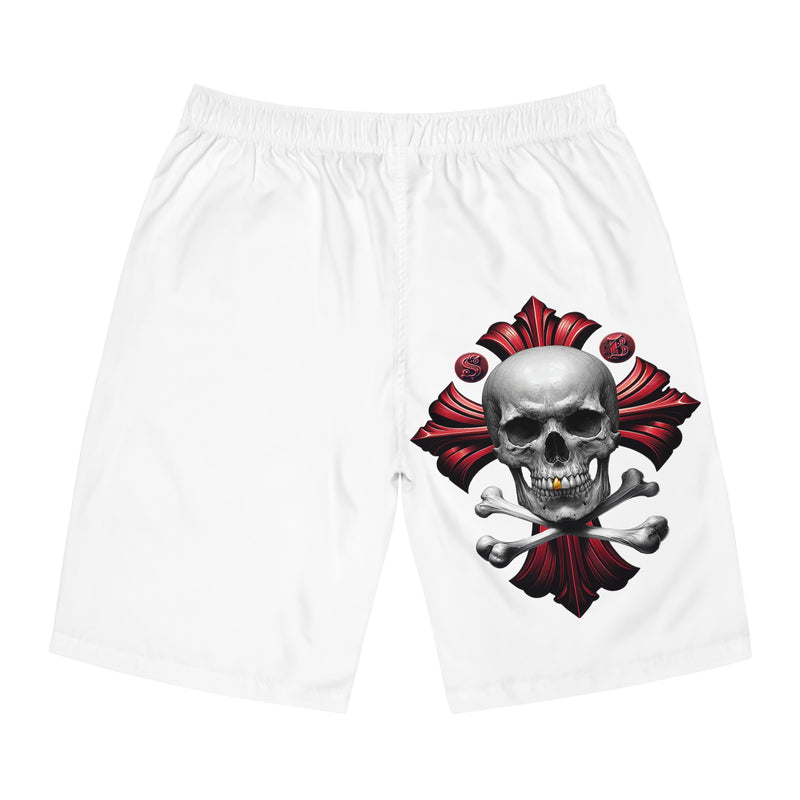 Men's Board Shorts - White