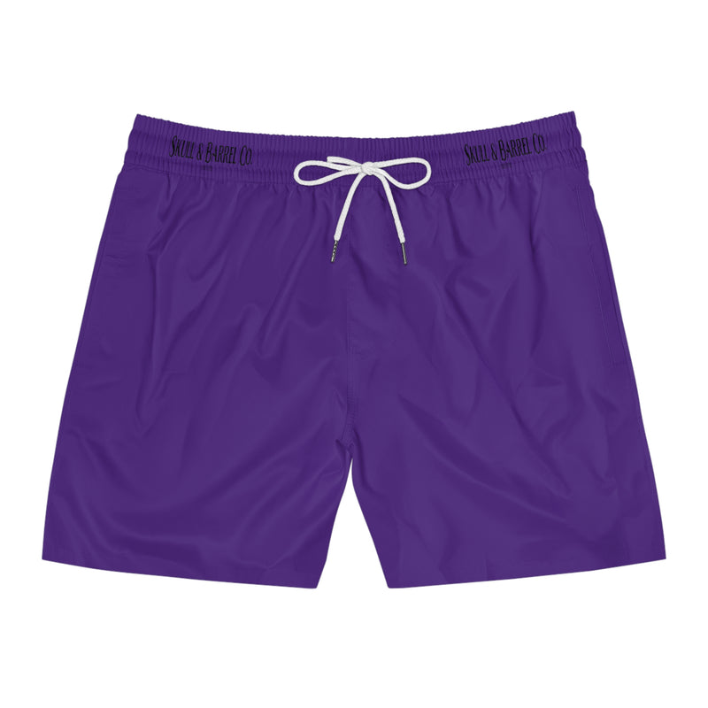 Men's Mid-Length Swim Shorts - Purple