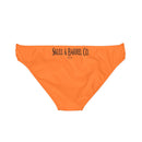 "Skull & Barrel" Base Crusta - Black Logo - Loop Tie Side Bikini Bottom (AOP)