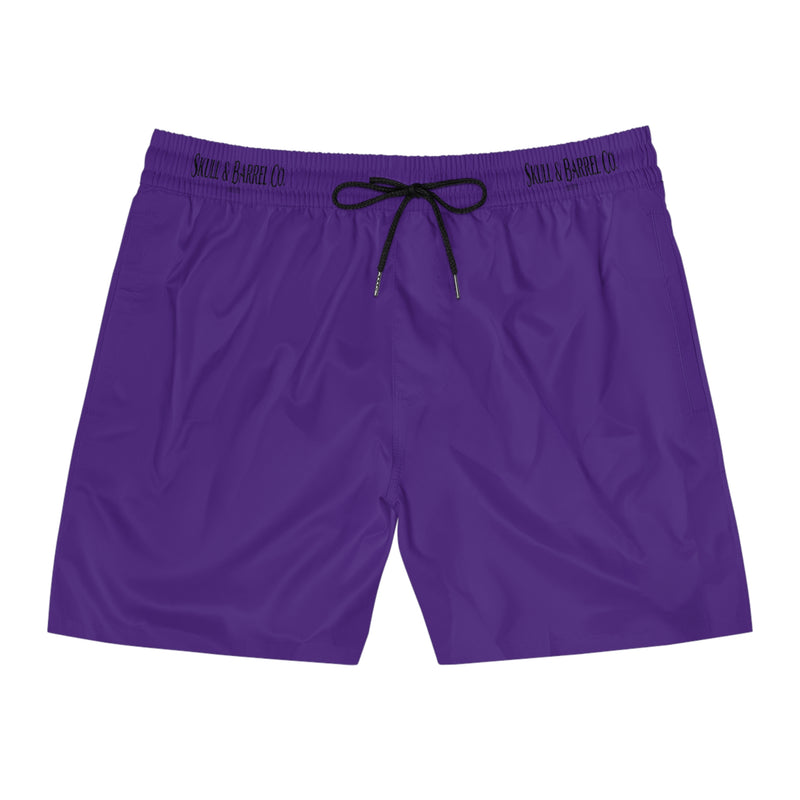 Men's Mid-Length Swim Shorts - Purple