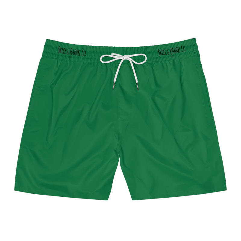 Men's Mid-Length Swim Shorts - Dark Green