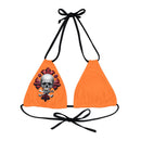 "Skull & Barrel" Base Crusta - Right Logo - Strappy Triangle Bikini Top (AOP)