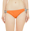 "Skull & Barrel" Base Crusta - Black Logo - Loop Tie Side Bikini Bottom (AOP)