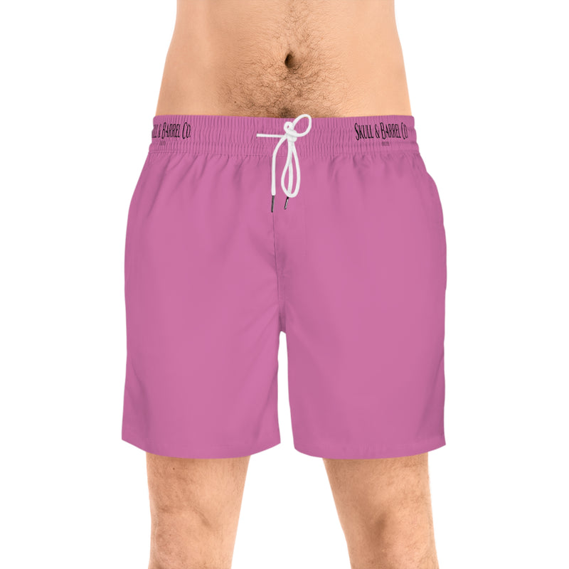 Men's Mid-Length Swim Shorts - Light Pink