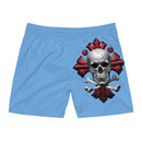 Men's Mid-Length Swim Shorts - Light Blue