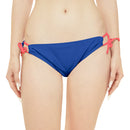 "Skull & Barrel" Base Dark Blue - Black Logo - Loop Tie Side Bikini Bottom (AOP)